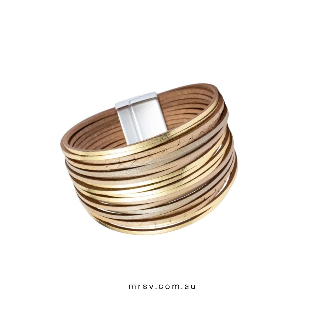 Leather Natural Cuff