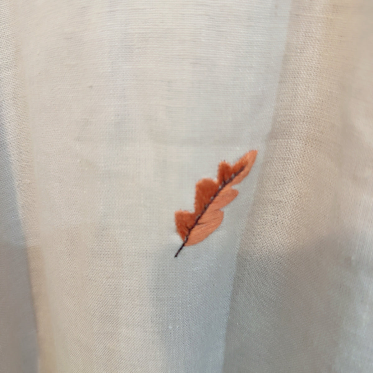 Beautiful Hand Embroidered Linen Blouse