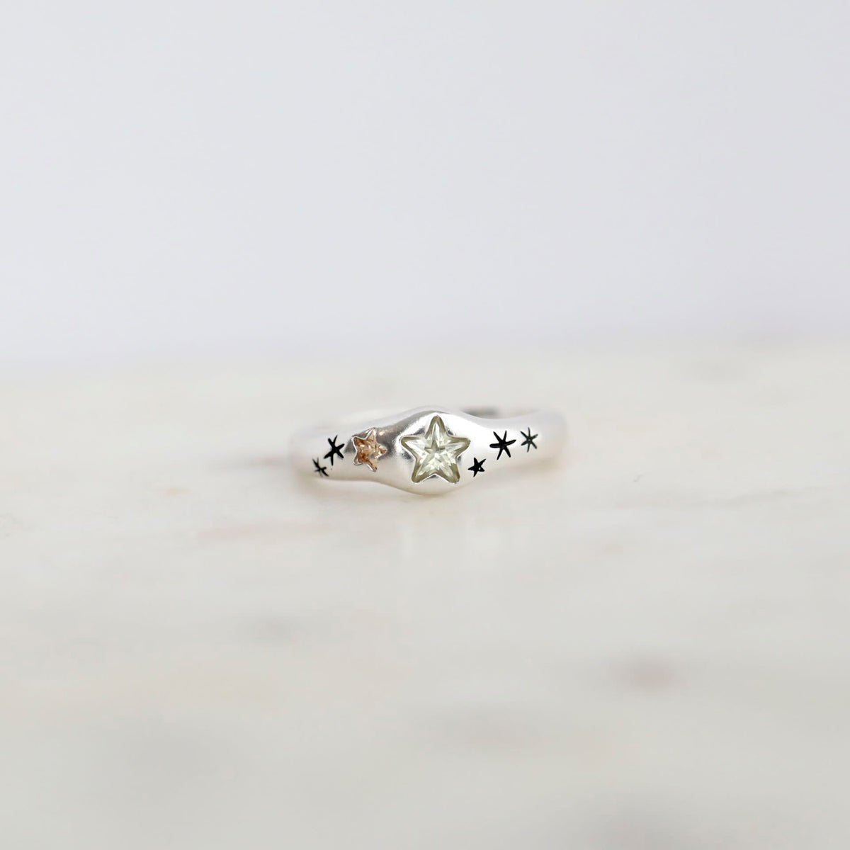 Sterling Silver Star Ring by Mrs V – Adjustable 925 Silver Jewellery