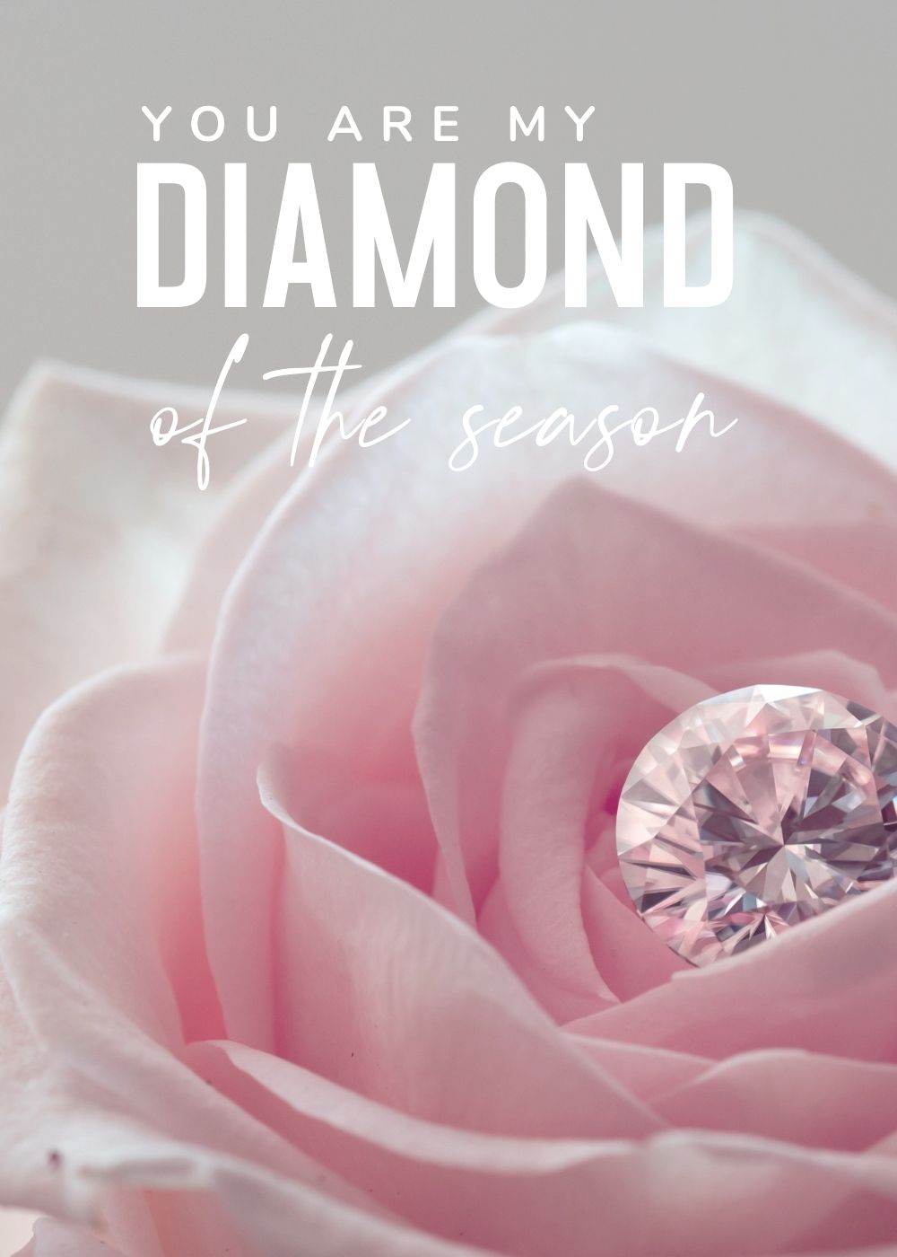 You Are My Diamond Greeting Card by Mrs V – Sparkling Love Expression