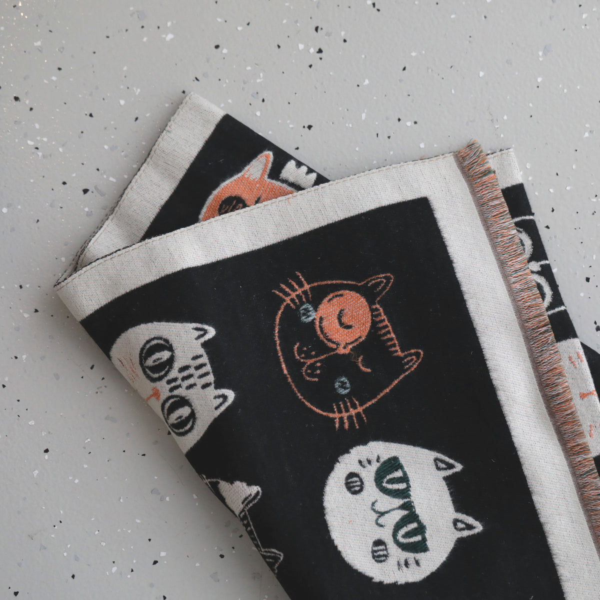 Jacquard 'Cats' Cashmere Pashminas Scarfs