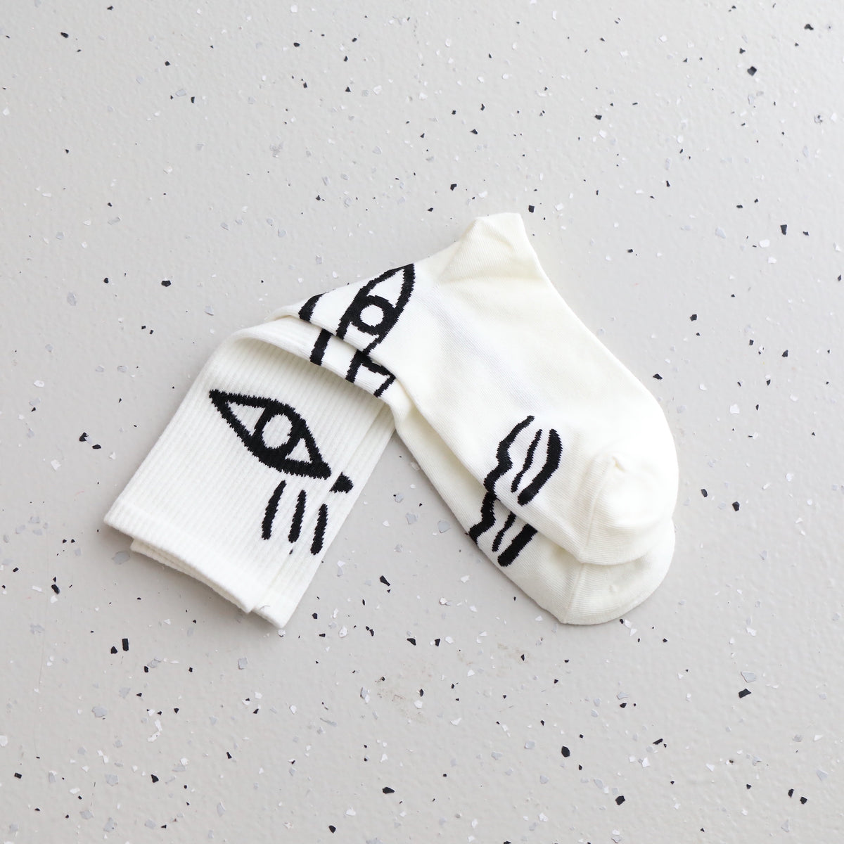 Abstract Print Socks