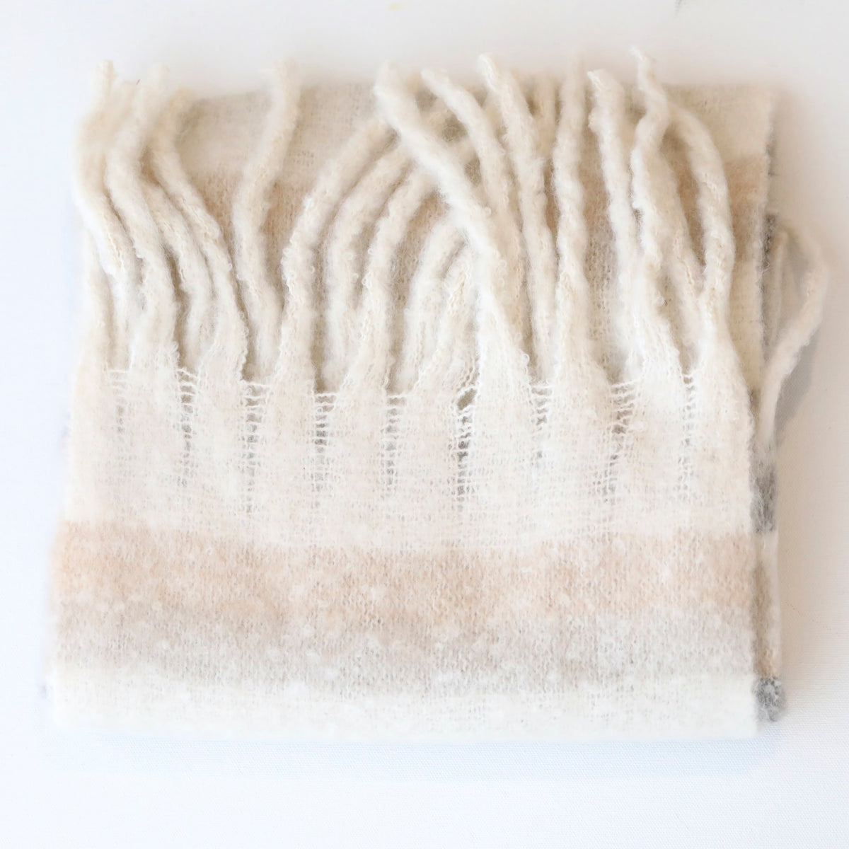Cream & Stone Scarf
