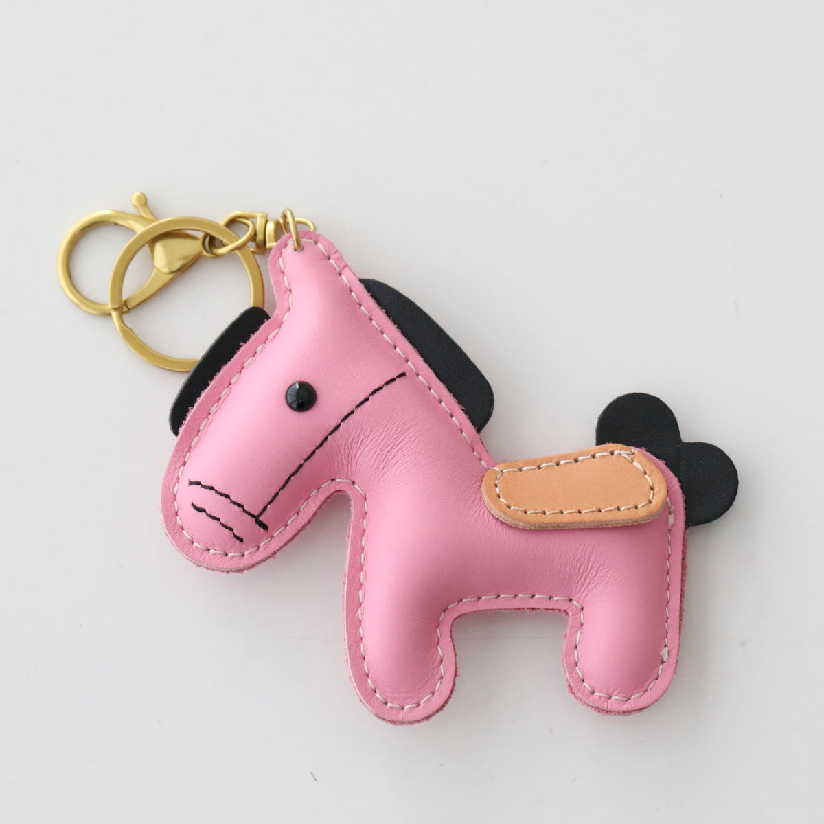 Leather Horse Keyring