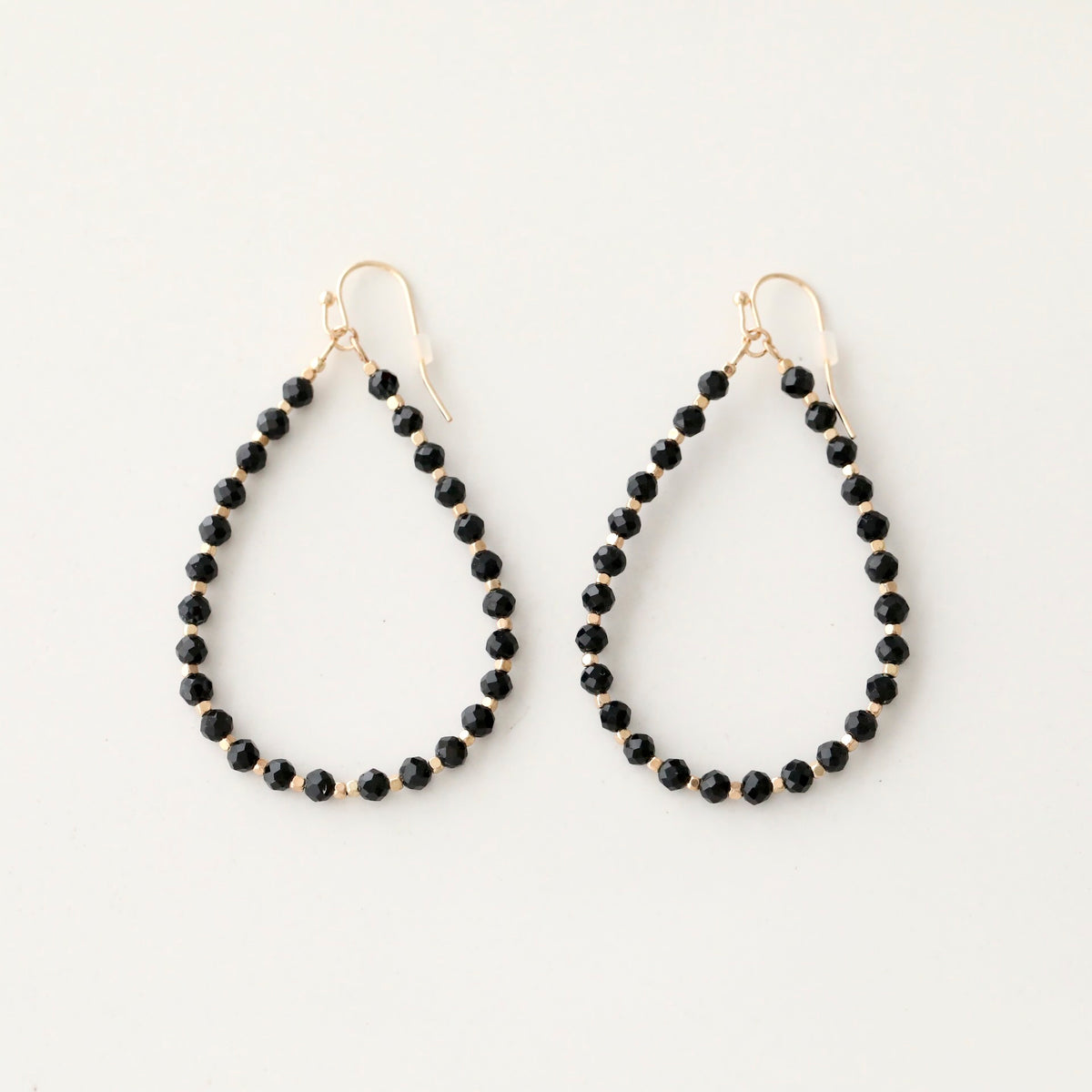 Beaded Teardrop Shaped Earrings