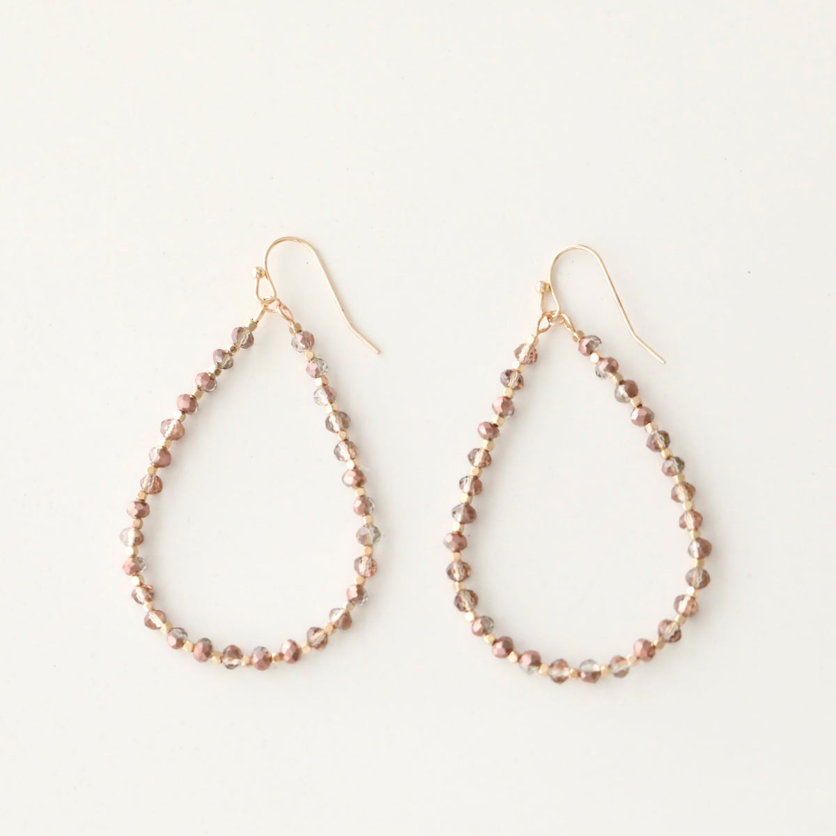 Beaded Teardrop Shaped Earrings