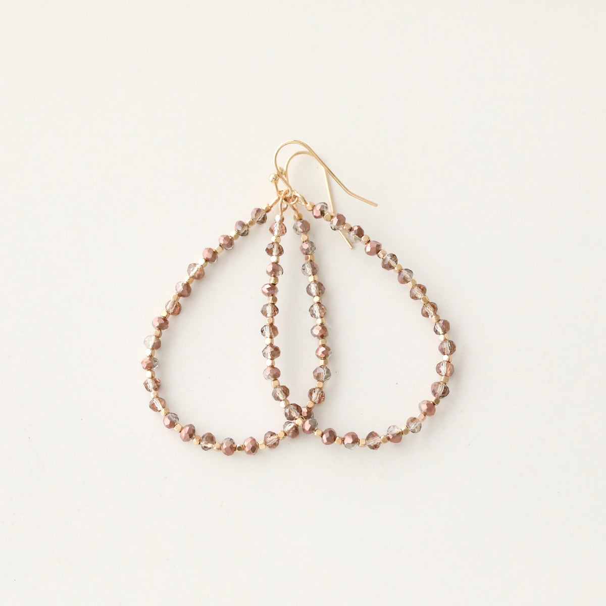 Beaded Teardrop Shaped Earrings