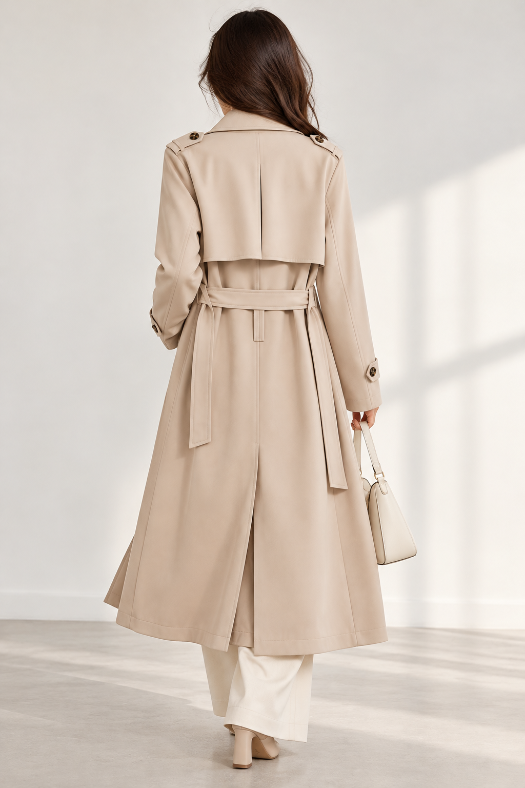 Witchery Beige Longline Trench Coat