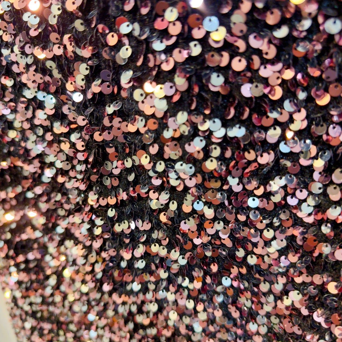 Piper Black & Blush Sequin Midi Skirt