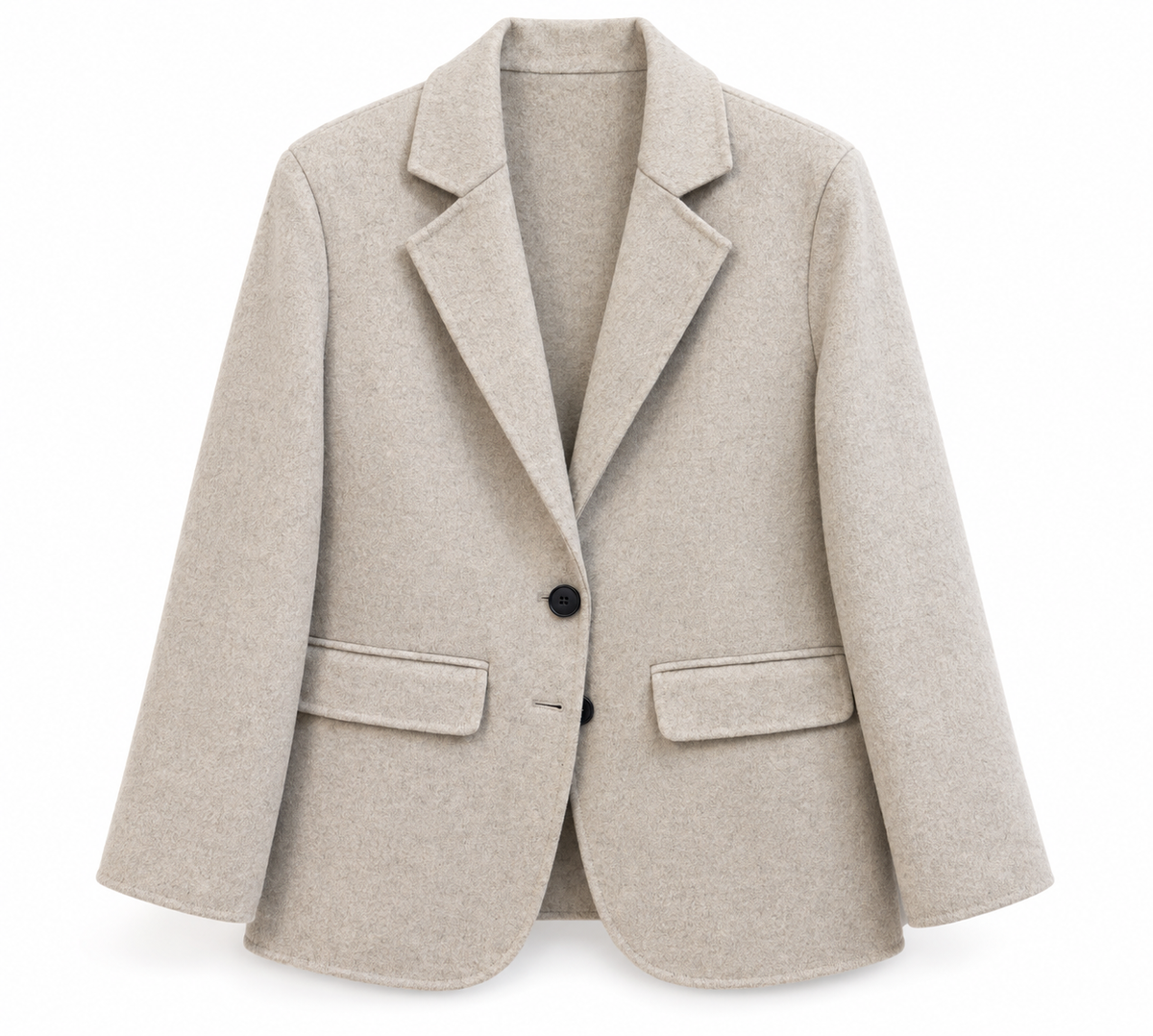 Mint Velvet London Light Grey Wool Blend Blazer