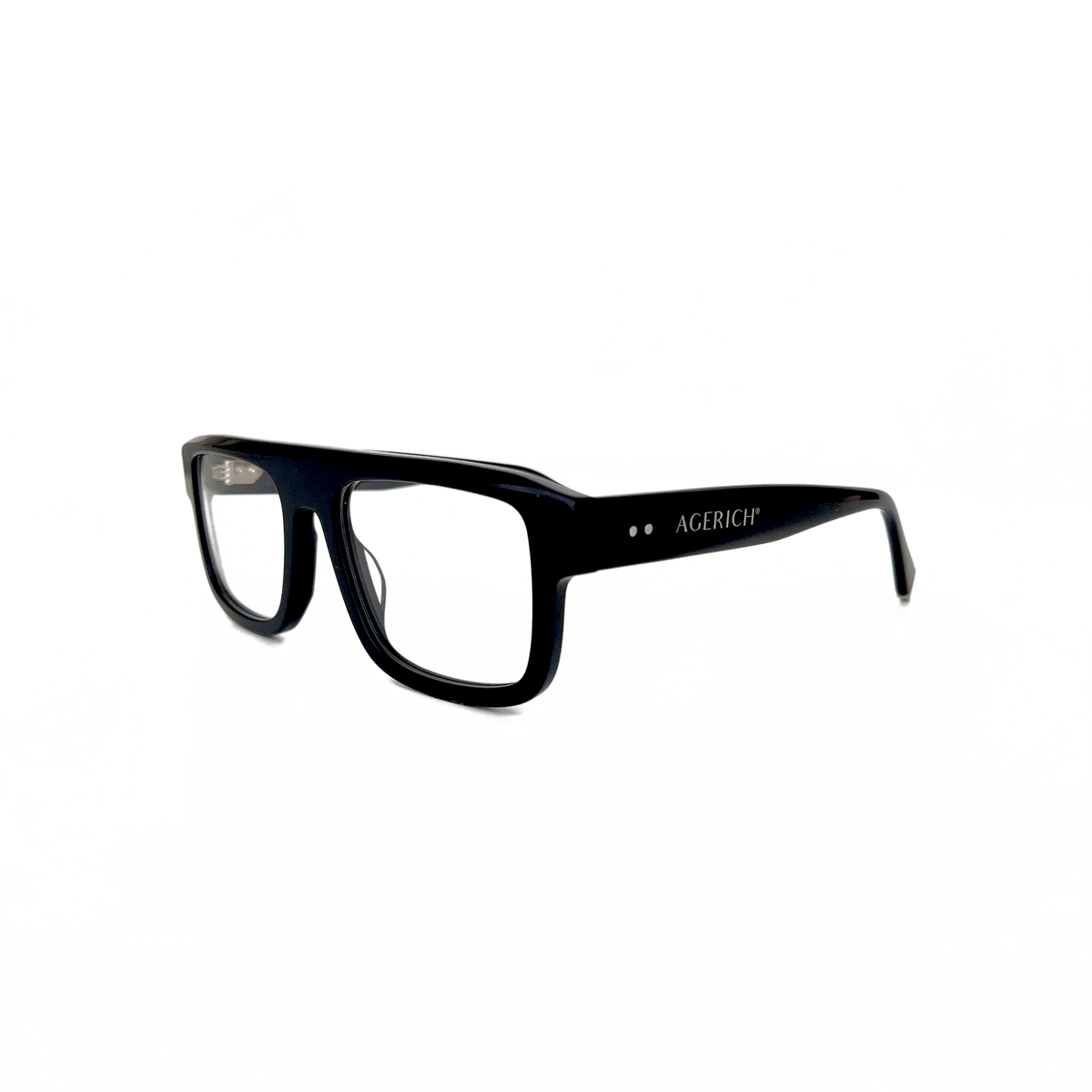 Close-Up of Mrs V Eyewear 'Ready for Anything' - Detailed View of the Handmade Acetate Frame and Stainless Steel Hinges