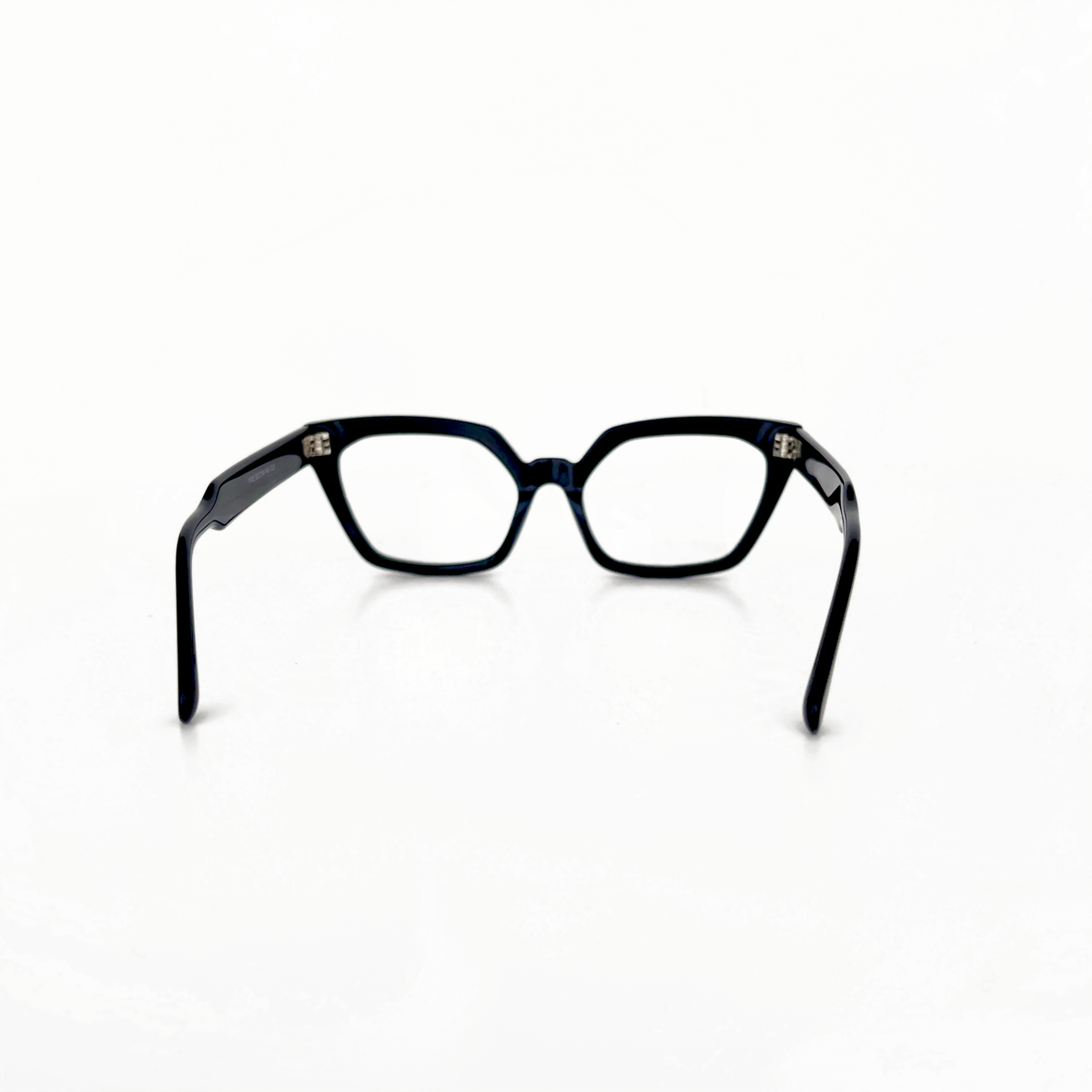Back View of Mrs V Eyewear 'No Wing Man' - Featuring Stainless Steel Hinges and Confident Design